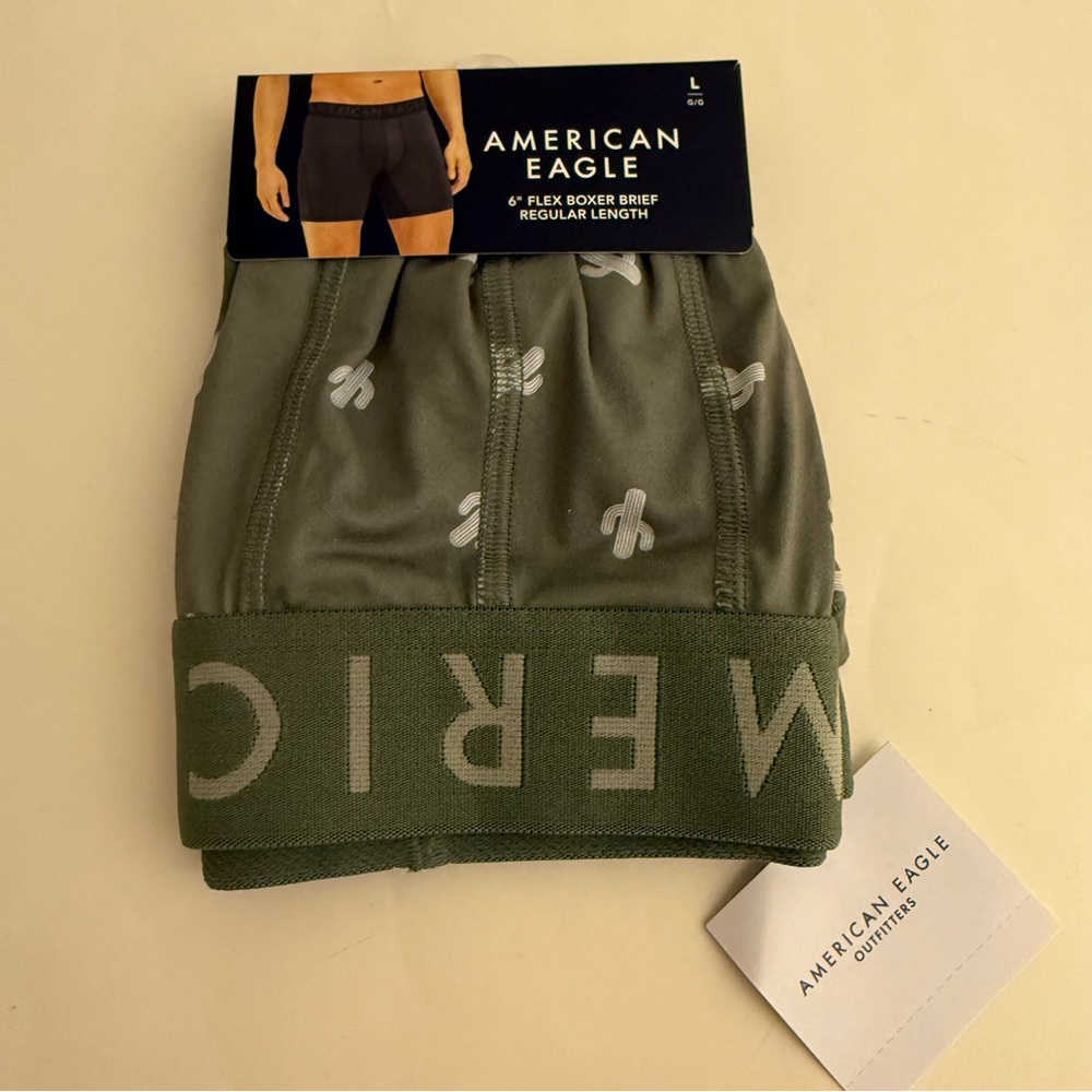American Eagle Cactus Flex Boxer Brief Large